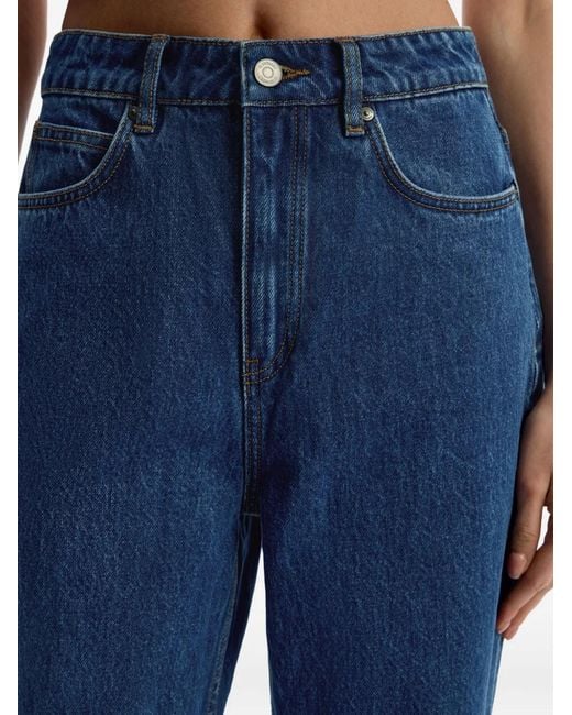 12 STOREEZ Blue Mom-Fit Jeans