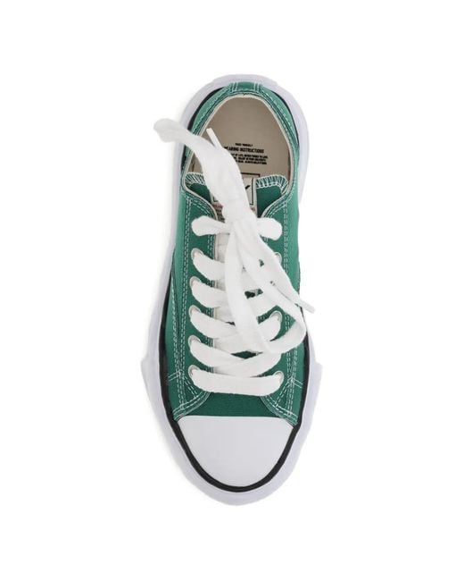 Maison Mihara Yasuhiro Green Peterson Canvas Low-Top Sneakers