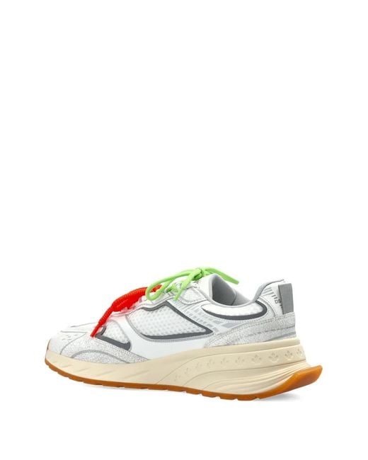 DSquared² White Sprinter Lace-Up Sneakers for men
