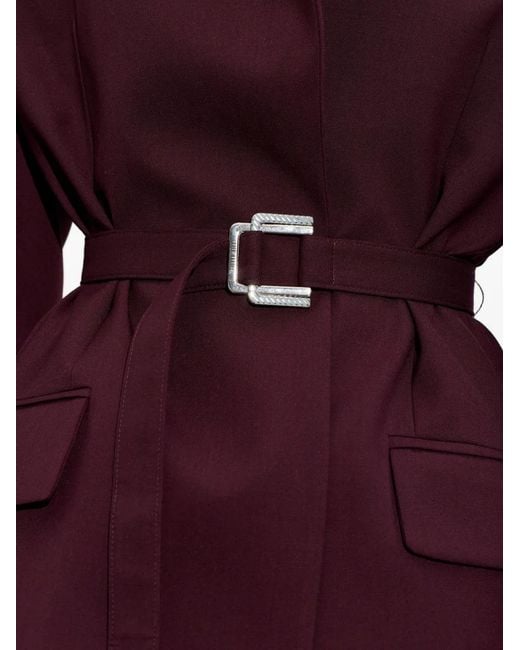 Blazer con cinturón The Attico de color Red