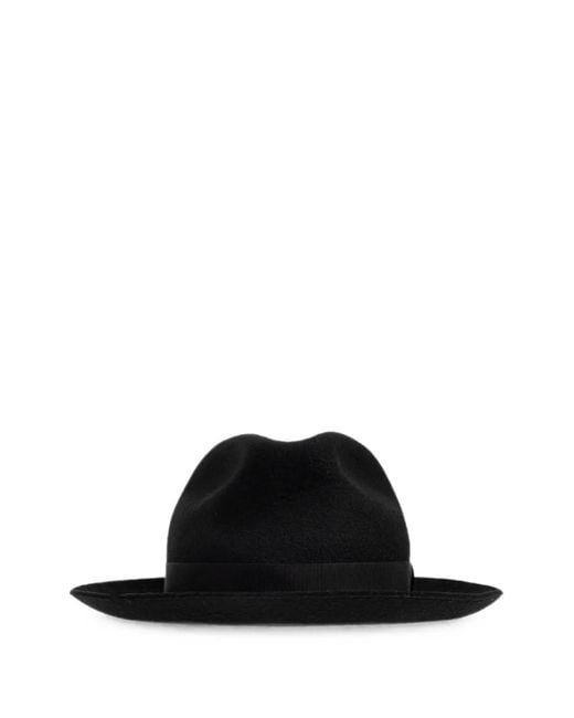 Giorgio Armani Black Grosgrain-Trim Hat for men