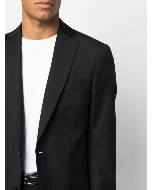IRO Black Fitted Single-Breasted Jacket for men