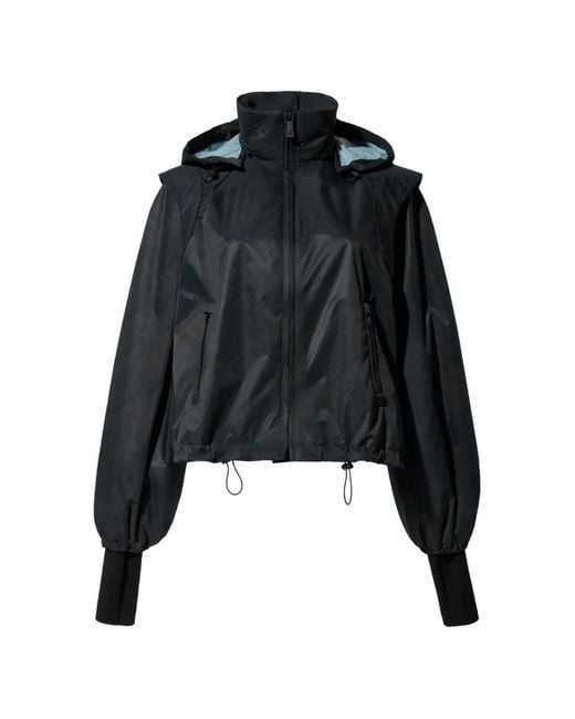 Perfect Moment Black Hooded Lightweight Jacket