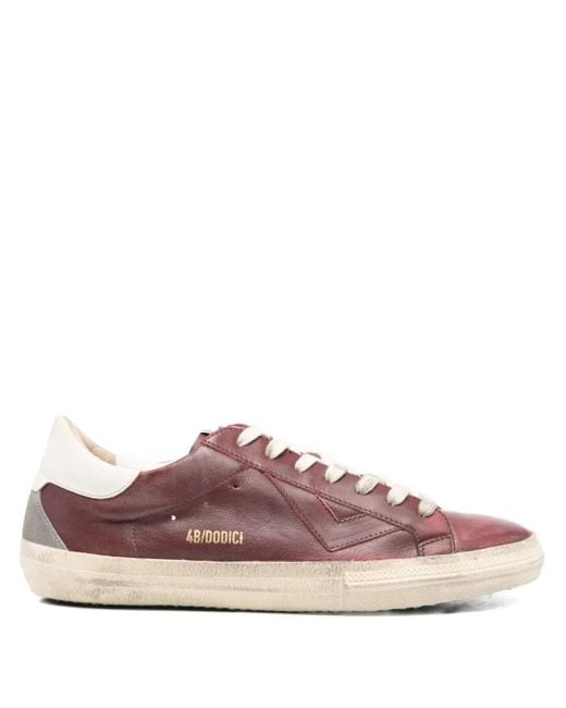 4b12 Pink Suprime Panelled Sneakers for men