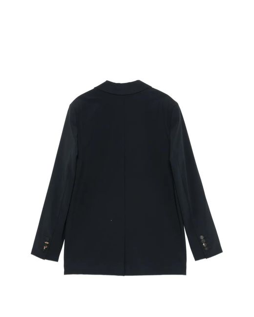 Rrd Blue Single-Breasted Buttonbed Blazer
