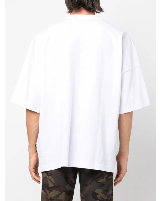 Palm Angels Gray X Sims Photograph-Print T-Shirt for men