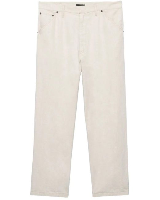 メンズ Prada シャンブレーパンツ White