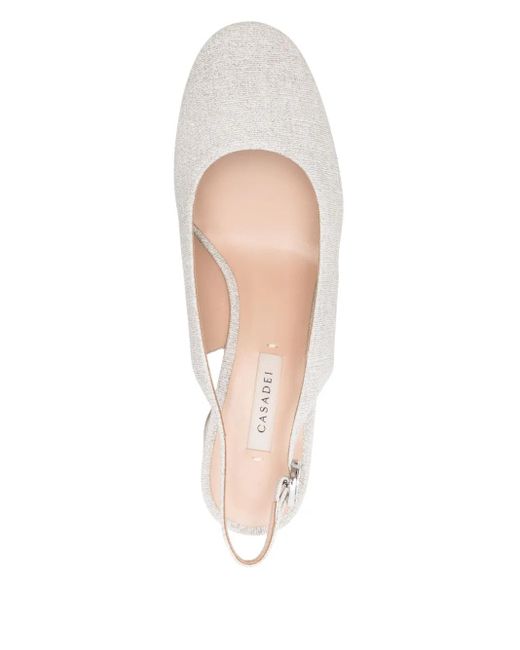 Casadei Cleo 50mm パンプス White