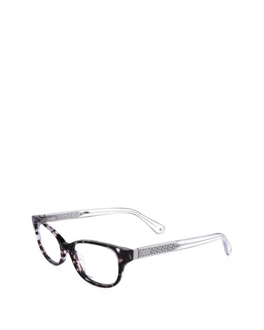 Kate Spade White Rainey Tortoise-Shell Effect Glasses