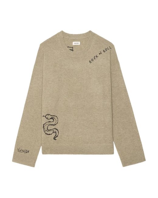 Zadig & Voltaire Natural Marko Sweater for men
