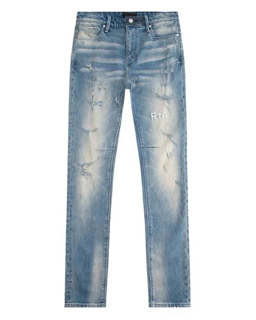 Vaqueros bootcut con efecto envejecido RTA de hombre de color Blue