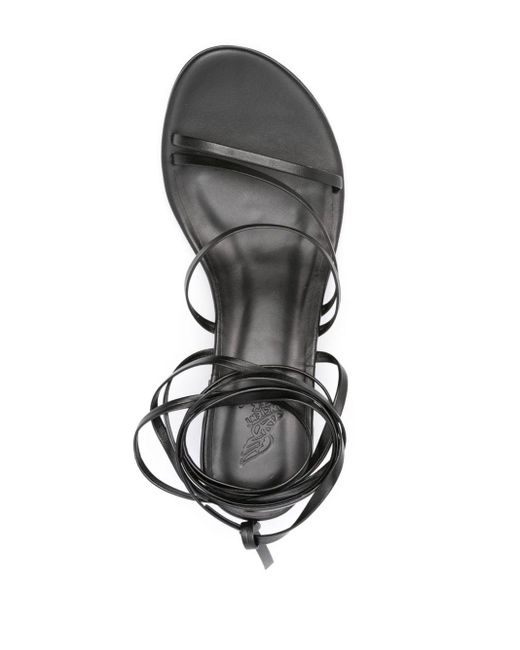 Ancient Greek Sandals Black Lithi Sandalen, 50mm