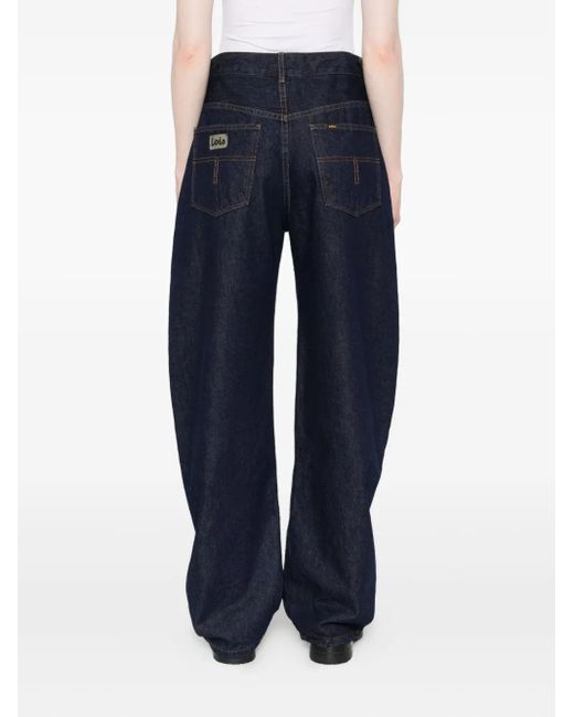 Lois Blue Logo-Detail Jeans
