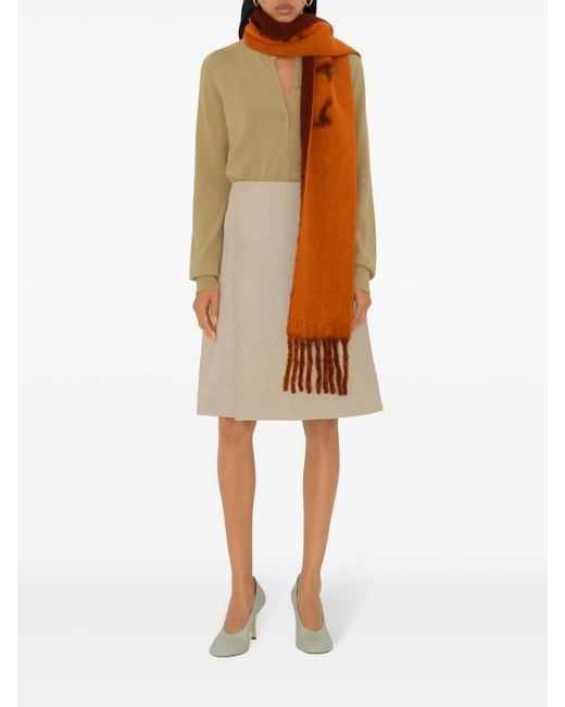 Sciarpa Con Frange di Burberry in Orange