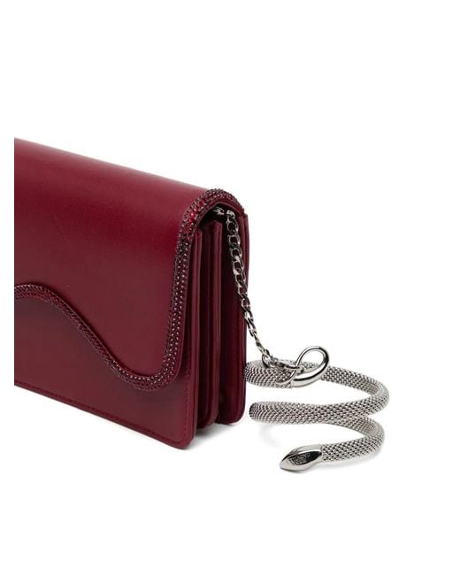 Rene Caovilla Purple Onda Clutch Bag