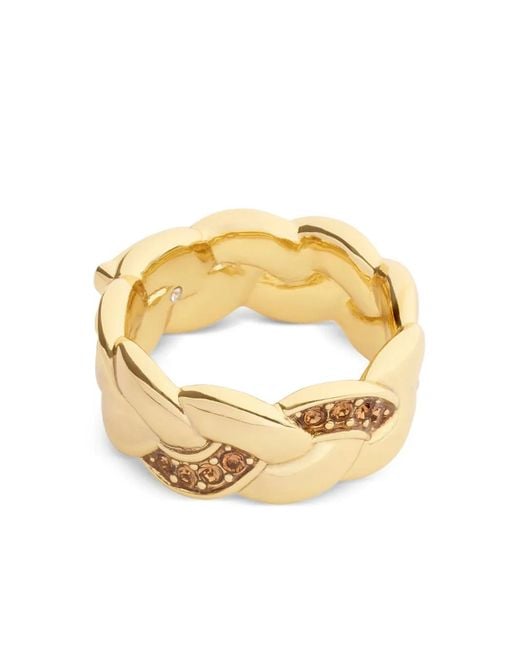 COACH Metallic Braided Embellished Ring