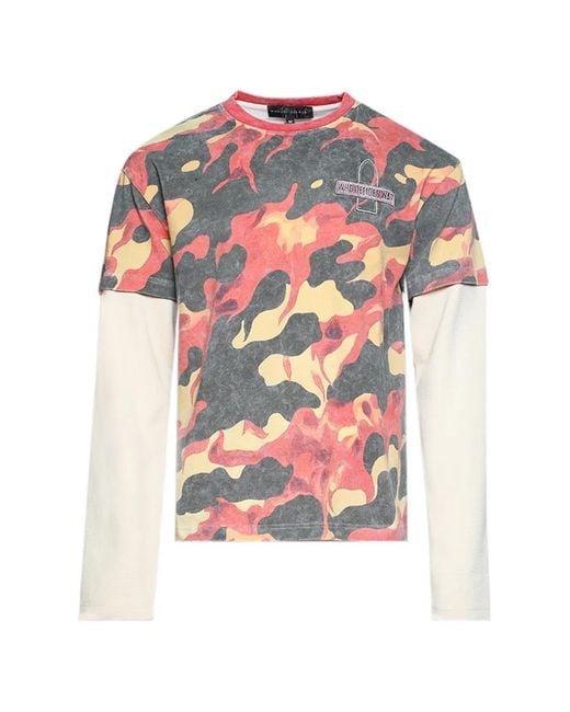 Who Decides War White Printed Double Jersey for men
