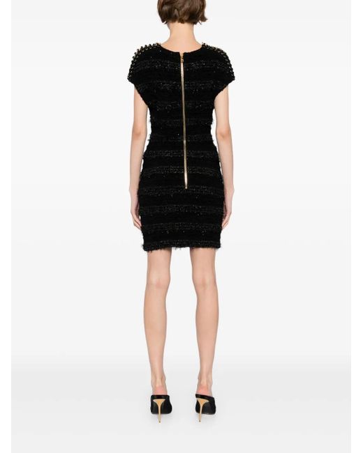 Balmain ツイード ドレス Black