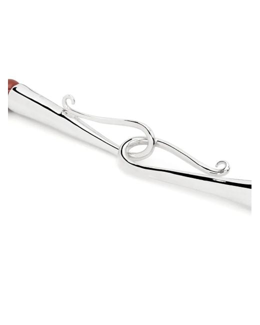 Sophie Buhai Red Grecian Halskette Mit Perlen