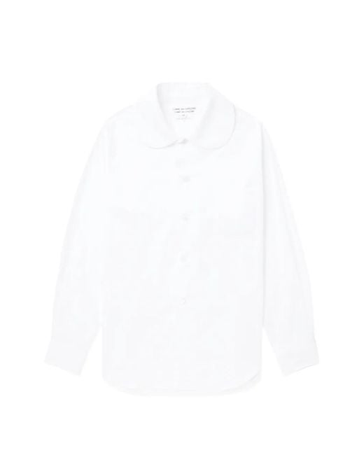 Comme des Garçons White Peter Pan-Collar Shirt