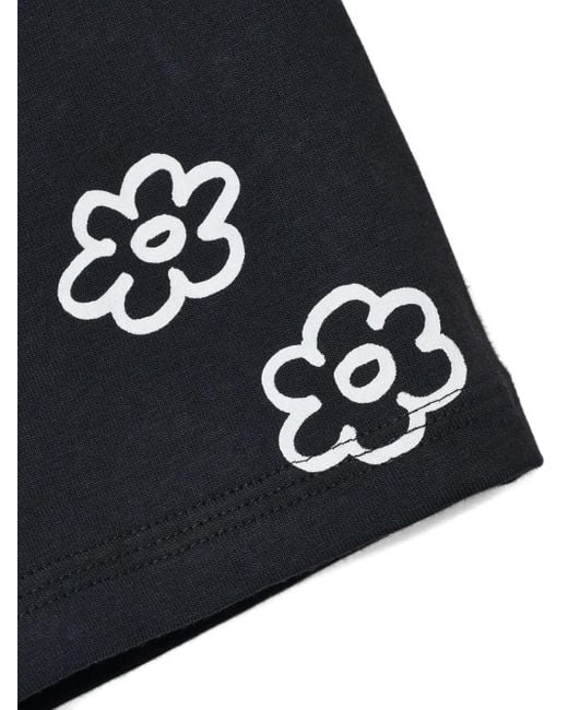 Camiseta con margaritas estampadas Marc Jacobs de color Black