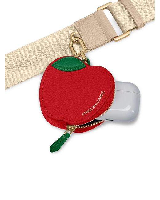 Maison De Sabre Red The Sabrémoji Fruit Coin Purse