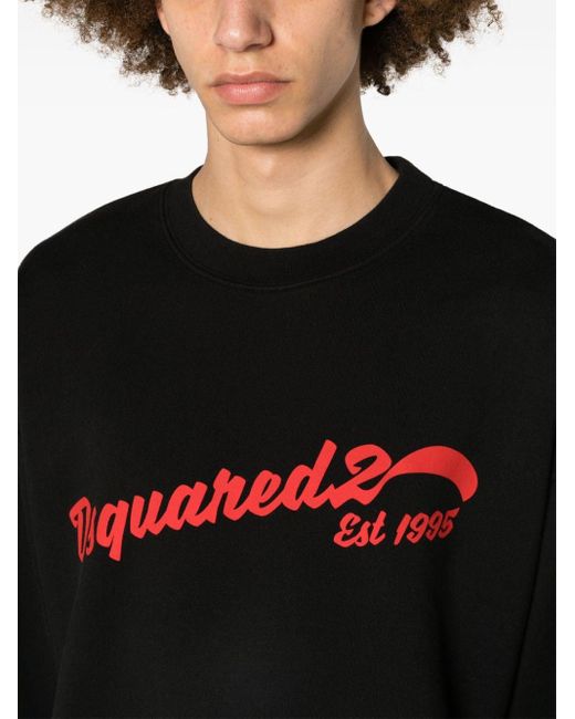 DSquared² Sweatshirt mit Logo-Print in Black für Herren