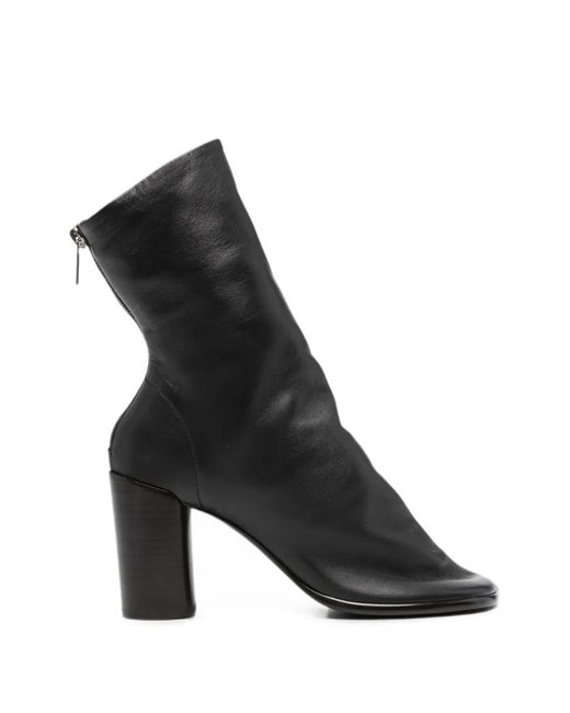 Lemaire Black Leather Ankle Boots