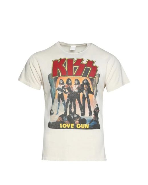 MadeWorn White Kiss Graphic-Print T-Shirt for men