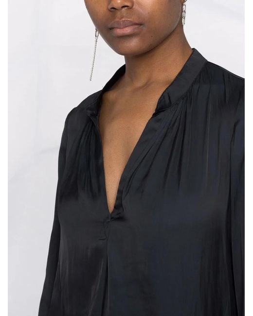 Zadig & Voltaire Black Tink Satin Perm