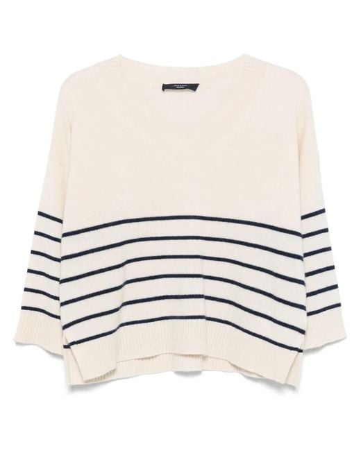 Weekend by Maxmara Leva Trui in het White