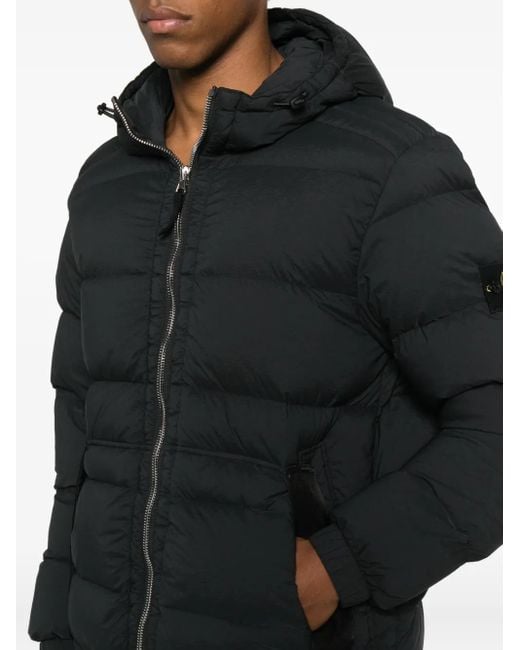 Stone Island Blue Down Jacket for men