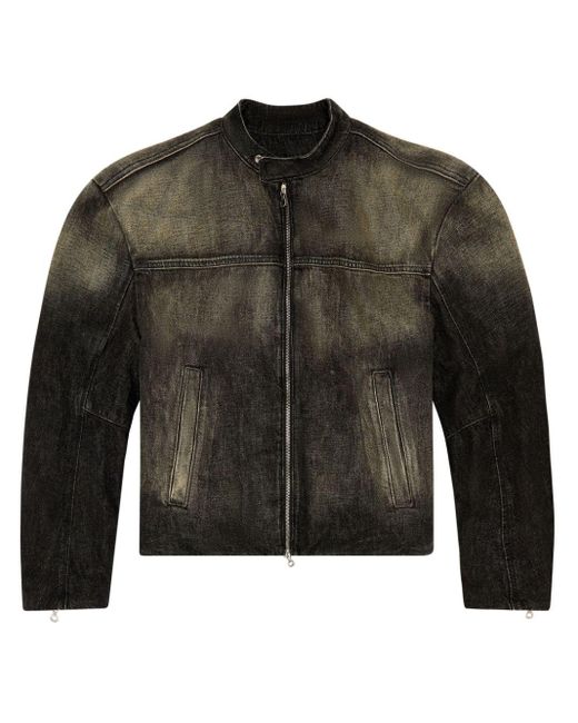 DIESEL Black D-marge-s Denim Jacket for men