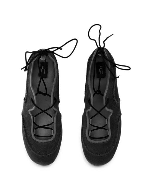 Ugg Black Quill Ballet Sneakers