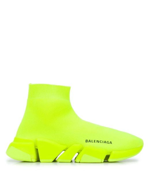 Zapatillas Speed.2 LT Knit Sole estilo calcetín de Balenciaga de color  Amarillo | Lyst