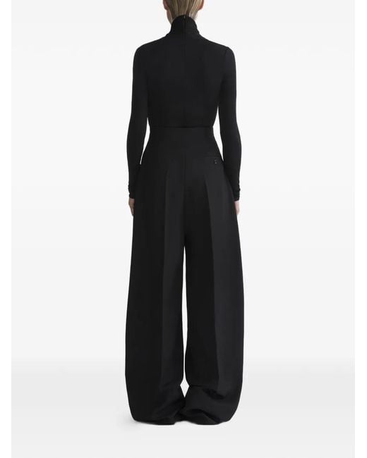Top Drapeado Mugler de color Black
