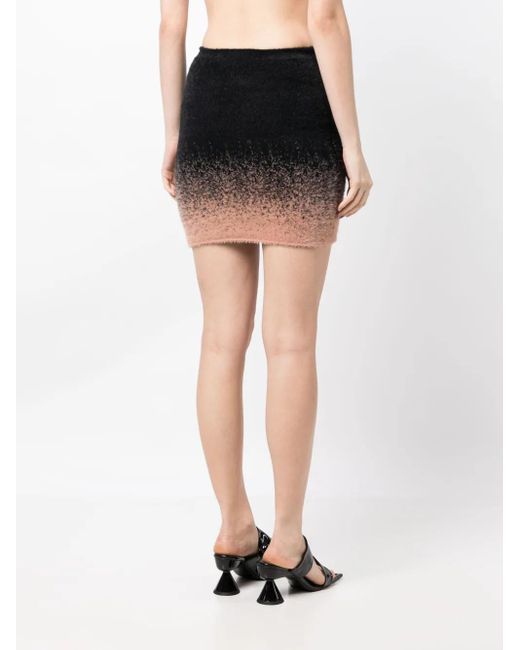 OTTOLINGER Black Gradient Knitted Mini Skirt
