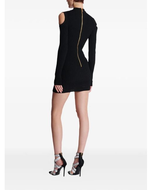 Balmain Black Knit Dress