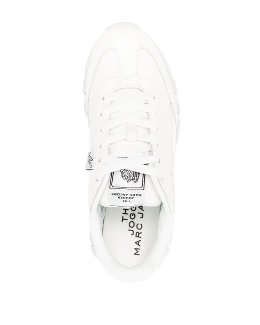 Marc Jacobs White The Leather Jogger Sneakers for men