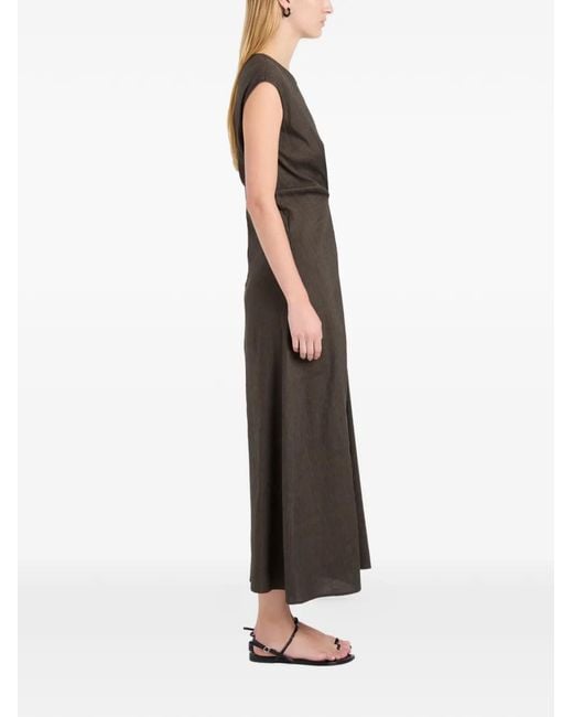 Proenza Schouler Miranda Twisted Maxi Dress in Brown | Lyst Proenza Schouler Miranda Twisted Maxi Dress in Brown | Lyst