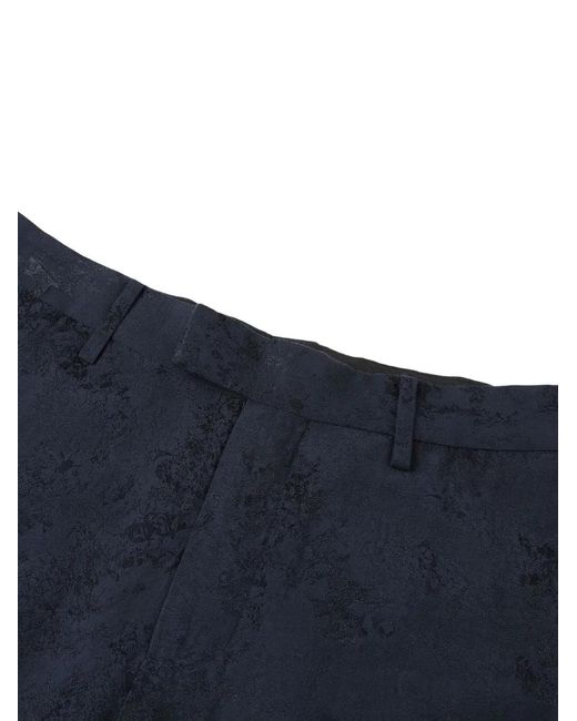 Shanghai Tang Blue Floral Trousers for men