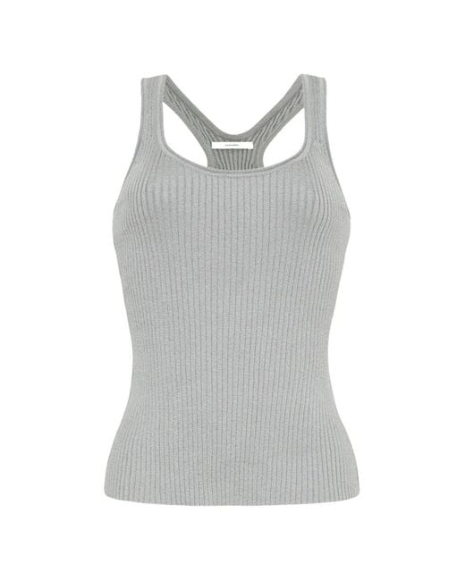 Adam Lippes Gray Peretti Tank Top