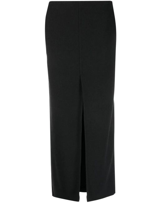 Gonna Lunga Svasata Con Spacco di Philosophy Di Lorenzo Serafini in Black