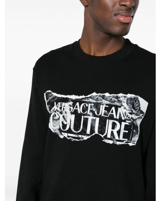 Versace Sweater Met Logoprint in het Black voor heren