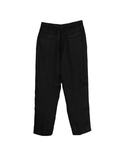 Lardini Black Elasticated Trousers for men