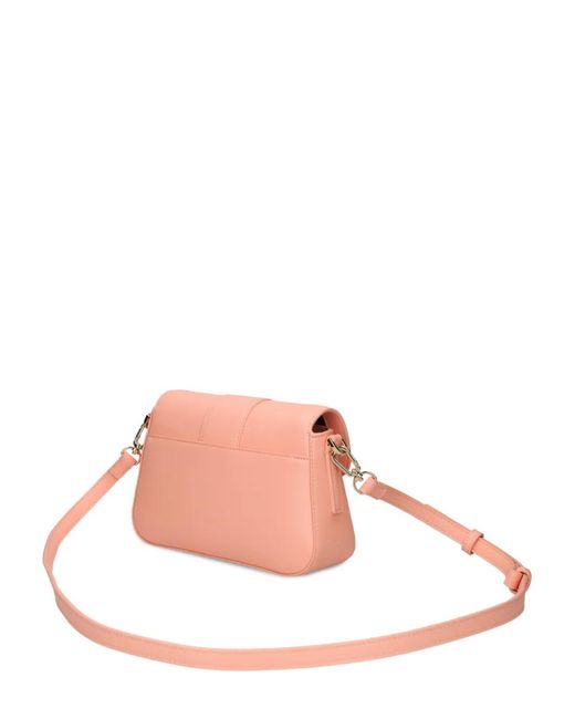 Lacoste Pink Logo-Plaque Crossobody Bag