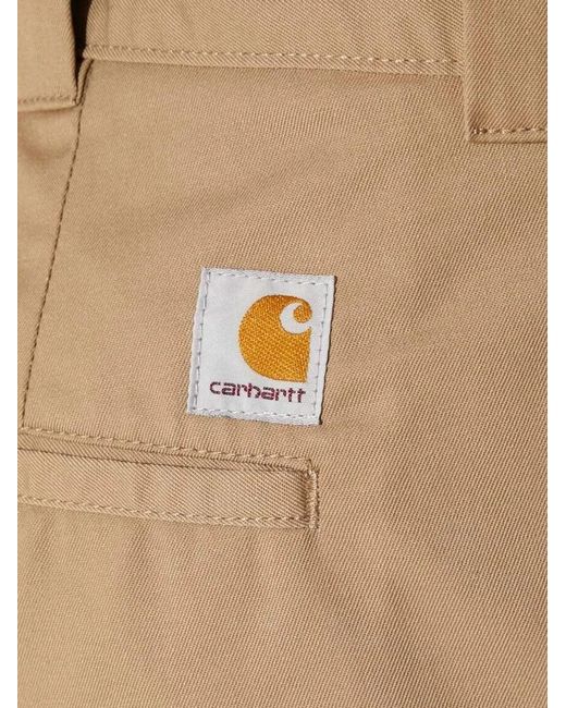 Carhartt Natural Logo-Patch Trousers for men