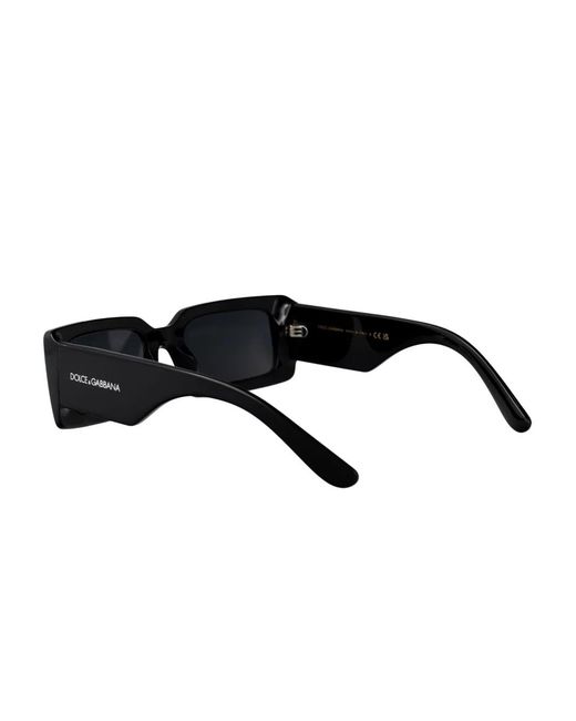 Dolce & Gabbana Black Dg4416 Rectangle-Frame Sunglasses