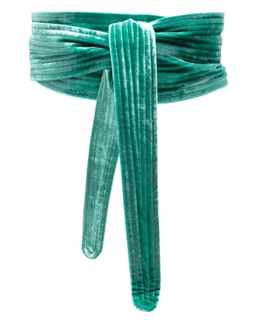 Cinturón con doble capa Pierre Louis Mascia de color Green