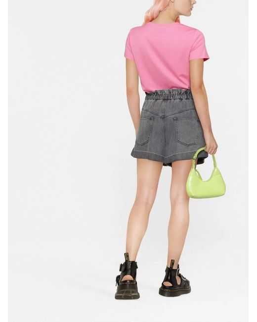 Pinko Pink Embroidered Logo T-Shirt